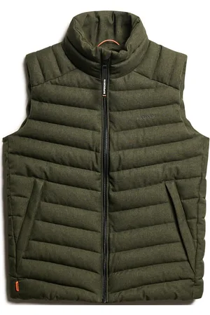 Superdry Tweed Fuji Gilet Liivi Green