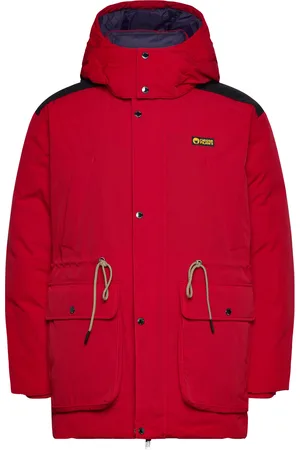 Ciesse Cp Montana 4 Pocket Parka W Detachable Hooded Parka Takki Red