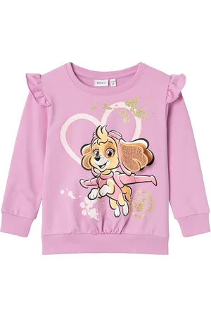 NAME IT Nmfjyla Pawpatrol Sweat Unb Noos Cplg Tops Sweat-shirts & Hoodies Sweat-shirts Pink