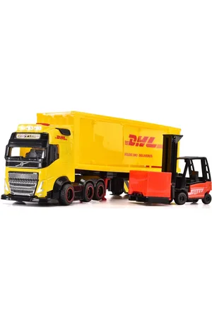DICKIE TOYS Dhl Truck Toys Toy Cars & Vehicles Toy Vehicles Trucks Multi/patterned