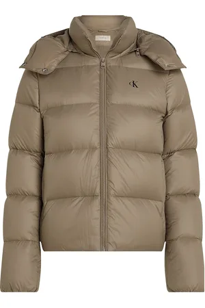 Calvin Klein Mw Down Short Puffer Vuorillinen Takki Topattu Takki Beige