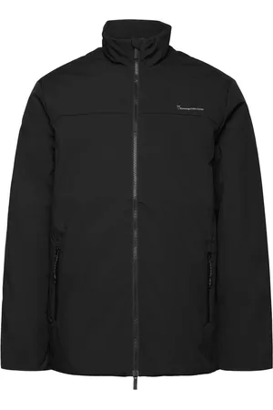 Knowledge Cotton Apparal Climate Shell Jacket - Grs/Vegan Vuorillinen Takki Topattu Takki Black