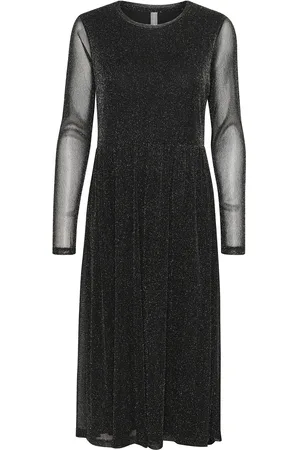 Culture Cushiny Melida Dress Polvipituinen Mekko Black