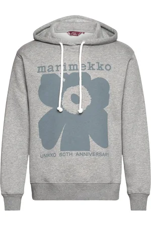 Marimekko Luuppi Ii Unikko Placement Tops Sweat-shirts & Hoodies Hoodies Grey