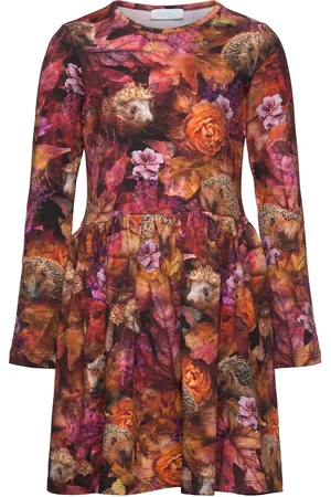 POP Cilia Hedgehog Dresses & Skirts Dresses Casual Dresses Long-sleeved Casual Dresses Burgundy