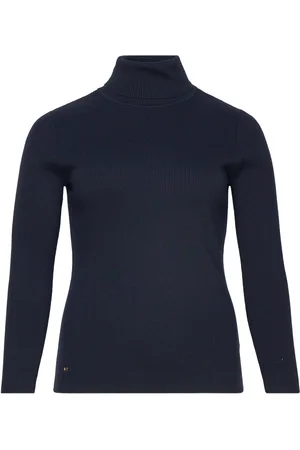 Ralph Lauren Ribbed Turtleneck Sweater Tops Knitwear Turtleneck Navy