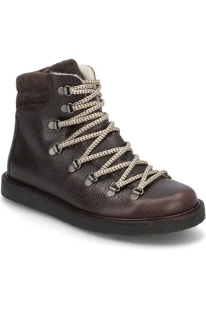 ANGULUS Boots - Flat - With Laces Shoes Boots Ankle Boots Laced Boots Brown