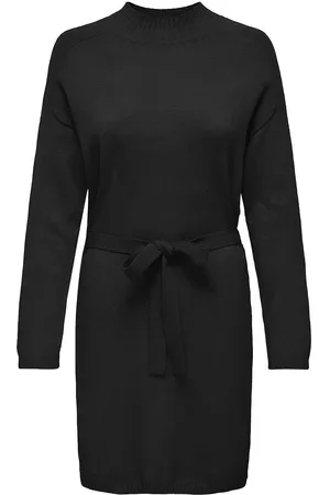 ONLY Onlleva Ls Belt Dress Ex Knt Lyhyt Mekko Black