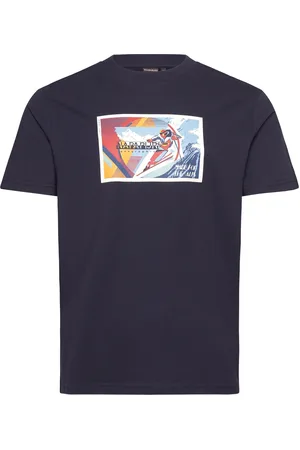 Napapijri Portalet Short Sleeve T-Shirt Tops T-shirts Short-sleeved Navy