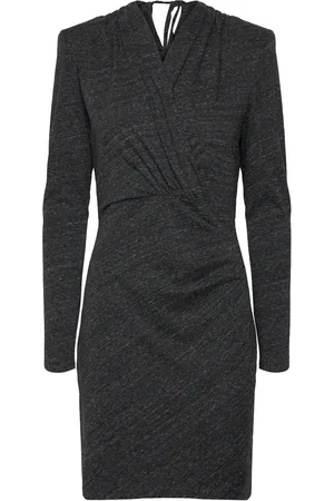 Dante 6 Faeza Crossover Mini Dress Lyhyt Mekko Grey