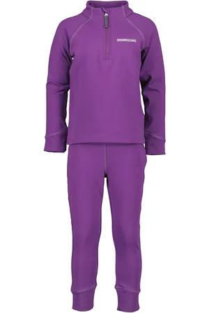 Didriksons Jadis Kids Set 5 Sport Base Layers Baselayer Sets Purple