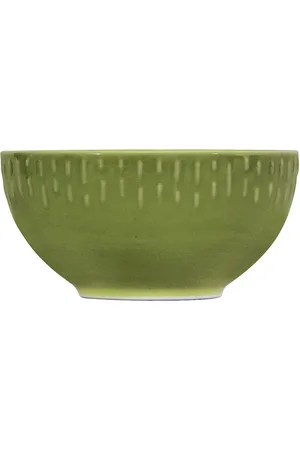 aida Confetti Olive Skål M/Relief Porcelæn 14 Cm. Home Tableware Bowls Breakfast Bowls Green