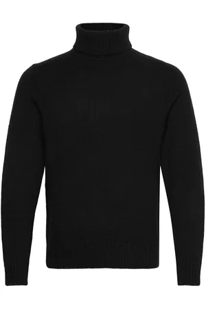 Superdry Brushed Roll Neck Jumper Tops Knitwear Turtlenecks Black