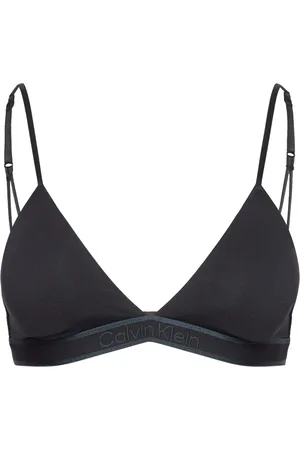 Calvin Klein Ll Triangle Lingerie Bras & Tops Soft Bras Bralette Black