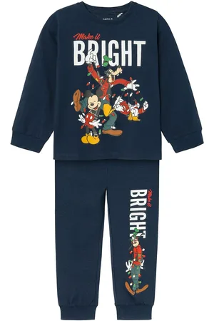 NAME IT Nmmsilva Mickey Ls Nightset Wdi Pyjamasetti Pyjama Navy