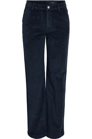 Noisy May Nmcord Yolanda Nw Wide Leg Corduroy Bottoms Trousers Wide Leg Navy