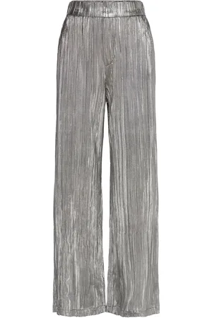Suncoo Jill Bottoms Trousers Wide Leg Silver