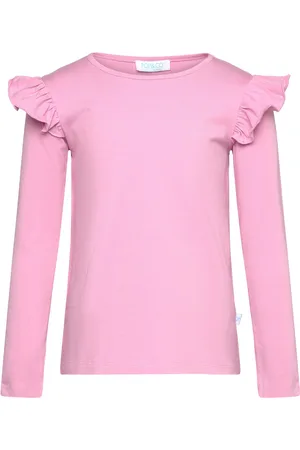 POP Alicia Pink Candy Tops T-shirts Long-sleeved T-shirts Pink
