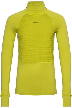 Icebreaker M Z Knit Insulated Ls Hoodie Tops Sweat-shirts & Hoodies Fleeces & Midlayers Green