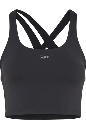 Reebok Lux Tank Sport Women Sport Clothing Sports Tops & T-shirts Sport Crop Tops Sport Sleeveless Crop Tops Black
