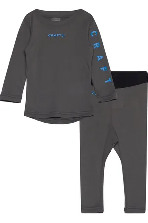 Craft Thermal Baselayer Set Jr Sport Base Layers Baselayer Sets Grey