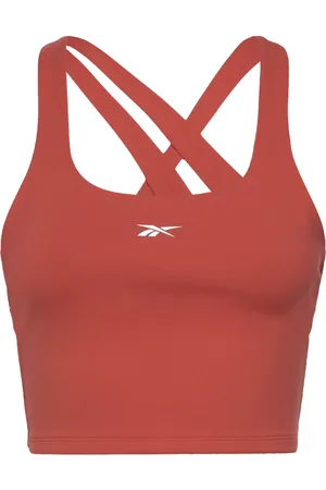 Reebok Lux Tank Sport Women Sport Clothing Sports Tops & T-shirts Sport Crop Tops Sport Sleeveless Crop Tops Red