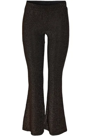 Noisy May Nmmabelle Nw Lurex Pants Jrs Bottoms Trousers Flared Brown