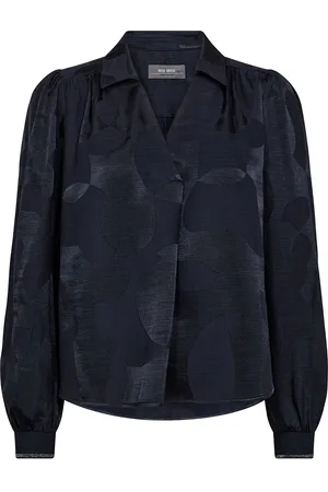 Mos Mosh Mmaldo Baubles Jacq Blouse Tops Blouses Long-sleeved Navy
