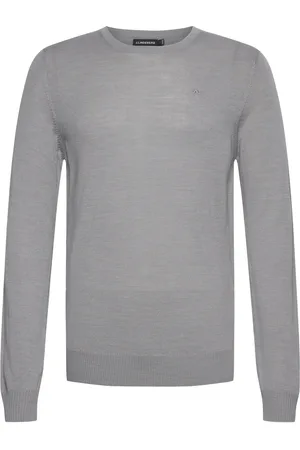 J Lindeberg M Merino Blend C-Neck Sweater Tops Knitwear Round Necks Grey