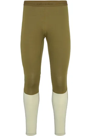 Icebreaker M Z Knit 260 Leggings Bottoms Base Layer Bottoms Khaki Green