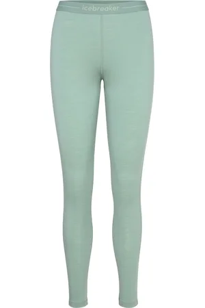 Icebreaker Women Merino 200 Oasis Leggings Bottoms Leggings Green