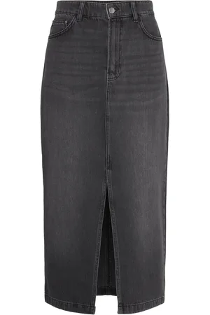 DAY Birger et Mikkelsen Niki - Black Denim Skirts Knee-length & Midi Skirts Black