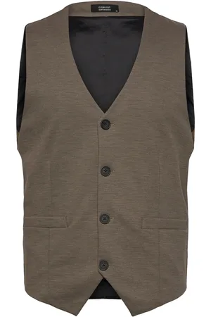Clean Cut Brendon Jersey Waistcoat Puvun Liivi Brown