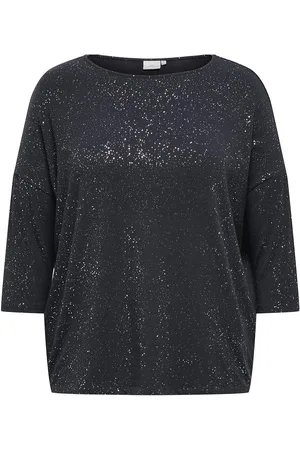 ONLY Carfoila 3/4 O-Neck Top Jrs Bf Tops Blouses Long-sleeved Navy