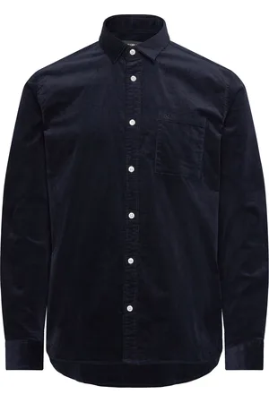 Clean Cut Jeppe Corduroy Shirt Tops Shirts Casual Navy