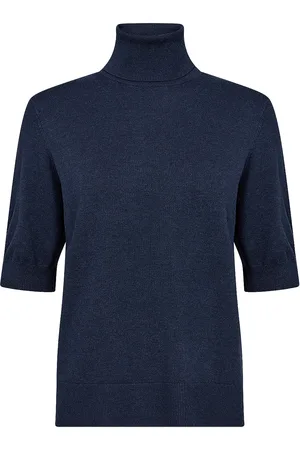 soyaconcept Sc-Dollie Tops Knitwear Turtleneck Navy