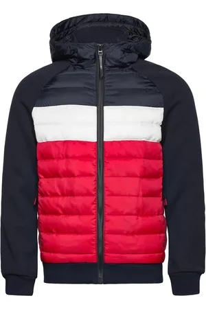 Superdry Hooded Storm Hybrid Padded Jkt Vuorillinen Takki Topattu Takki Navy