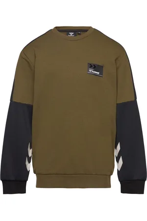 Hummel Hmledward Sweatshirt Tops Sweat-shirts & Hoodies Sweat-shirts Khaki Green