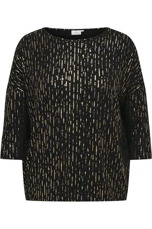 ONLY Carfoila 3/4 O-Neck Top Jrs Bf Tops Blouses Long-sleeved Black