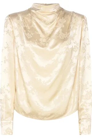 MAUD Dina Blouse Tops Blouses Long-sleeved Cream