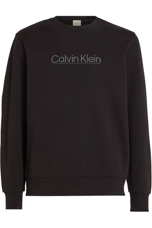 Calvin Klein Raised Line Logo Sweatshirt Tops Sweat-shirts & Hoodies Sweat-shirts Black