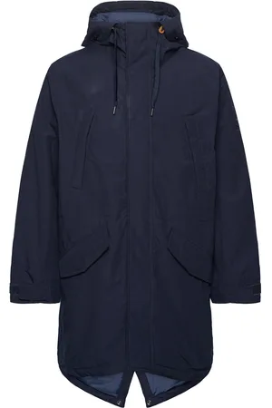 Timberland Water Resistant Fishtail Parka Dark Sapphire Outerwear Jackets Anoraks Navy