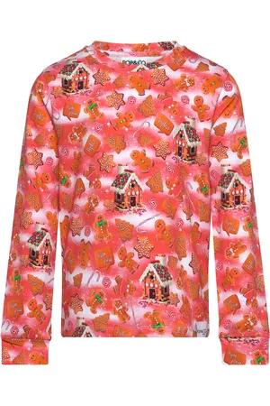 POP Alex X-Mas Tops T-shirts Long-sleeved T-shirts Red