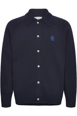 Edwin Mars Polo Cardigan-Navy Tops Shirts Casual Navy