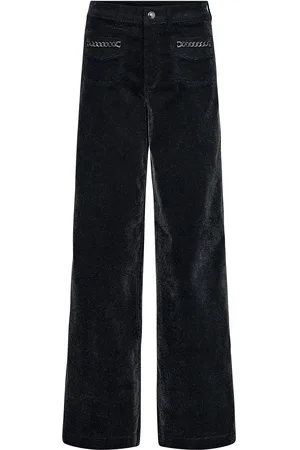 Mos Mosh Mmcolette Shimmer Jeans Bottoms Trousers Wide Leg Navy