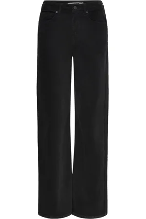 Pieszak Pd-Birkin Jeans Baby Cord Bottoms Jeans Straight-regular Black