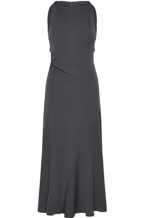 MANGO Long Flared Dress Maksimekko Juhlamekko Grey