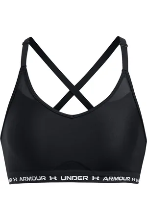 Under Armour Ua Crossback Low Bra Sport Women Sport Clothing Sport Bras - All Black