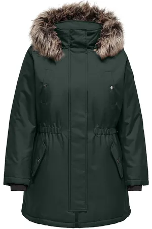 ONLY Carirena Parka Coat Otw Outerwear Parka Coats Green