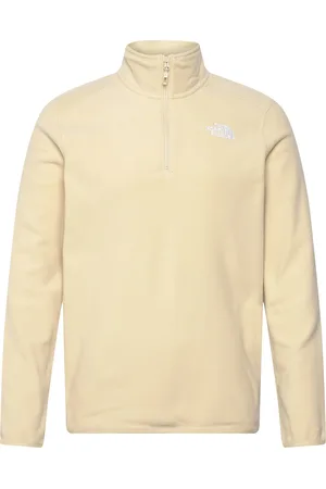 The North Face M 100 Glacier 1/4 Zip - Eu Sport Sweat-shirts & Hoodies Fleeces & Midlayers Cream